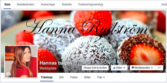 Hannas bageri på Facebook