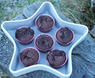 Chokladmuffins med "havregömma"