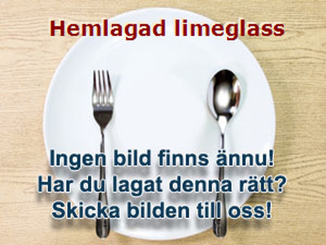 Hemlagad limeglass