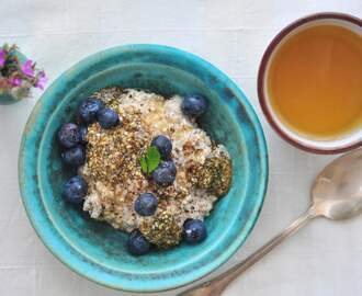 Ljuvlig gröt med quinoa och en massa gott!