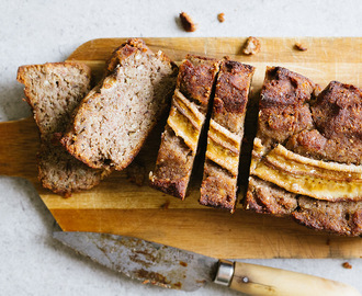 Veganskt och Glutenfritt bananbröd – paleo, nötfritt och supergott!