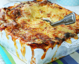 Lasagne med lax och spenat – enkelt recept