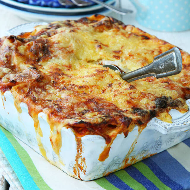 Lasagne med lax och spenat – enkelt recept
