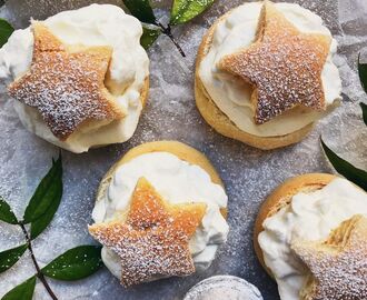 Semlor med hemmagjord mandelmassa