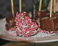 Brownie cake pops med polka