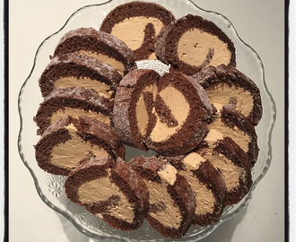 Chokladrulltårta med dulce de leche