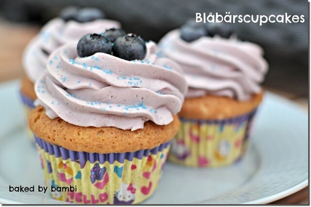 Blåbärscupcakes + tips när man ska spritsa!