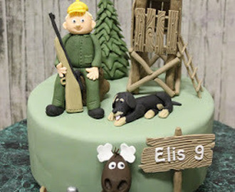 Elis jakt tårta med jakttorn!