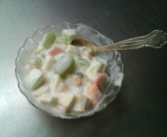 Fruktsallad med yoghurt