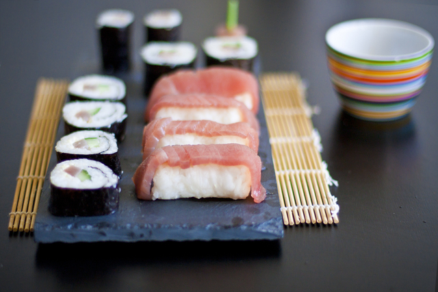 Sushi på tonfisk