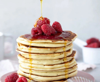 Amerikanska pannkakor med filmjölk