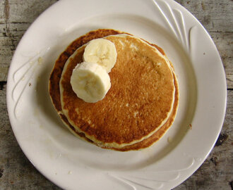 Idas amerikanska bananpannkakor med vanilj