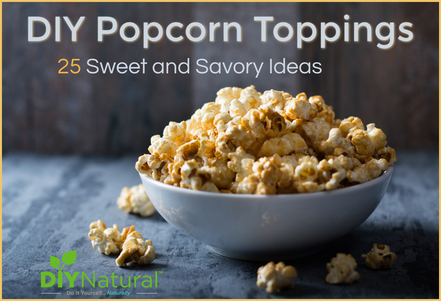 25 Ideas for both Sweet & Savory Popcorn Toppings