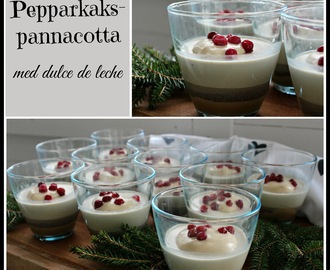 Pepparkakspannacotta med dulce de leche