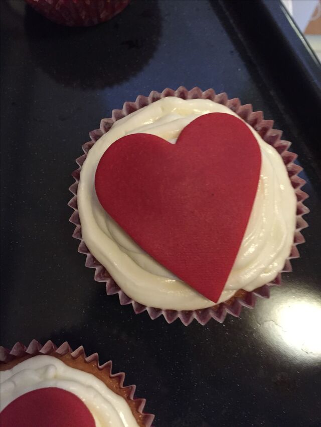 Cupcake-Alla hjärtans dag muffins