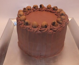 Ljuvlig mörk chokladig tårtbotten, Cookie dough cake