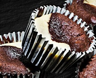 Chokladmuffins med cheesecake | Foodfolder - Vin, matglädje och inspiration!