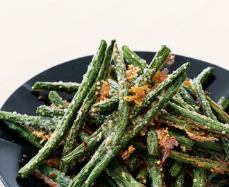 Parmesanpanerade haricots verts