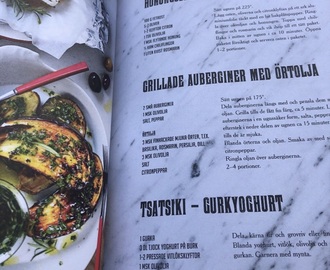 Grillad aubergine m örtolja