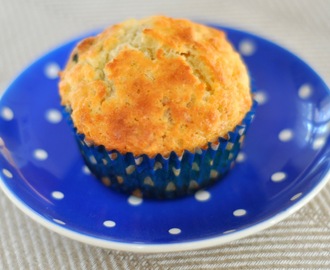 Baka havremuffins med torkade blåbär!