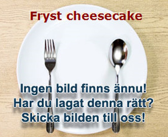 Fryst cheesecake