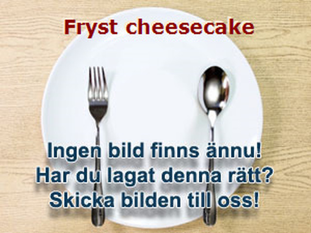 Fryst cheesecake