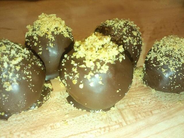 Chokladtryffel med krokant