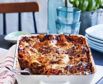 Lasagne med tre sorters ost