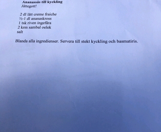 Ananassås Grillat