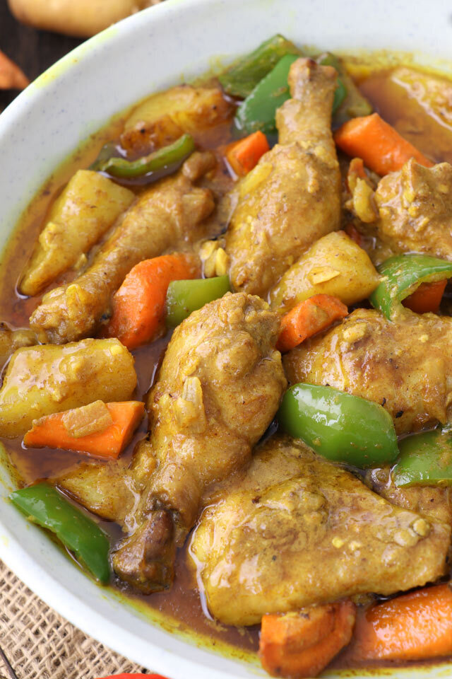 Filipino Style Chicken Curry with coconut milk