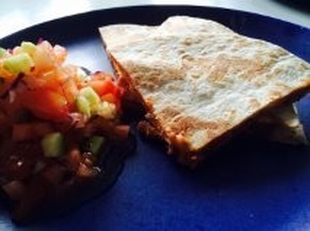 Grilled meat quesadillas