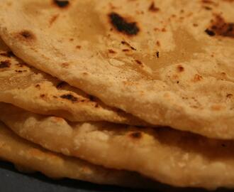 Chapatis (indiskt bröd utan jäst)