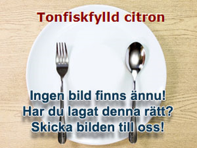 Tonfiskfylld citron