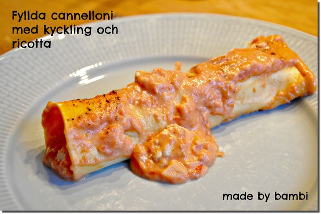 Godaste pastarätten som finns: Fyllda cannelloni med kyckling och ricotta