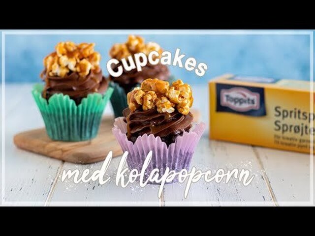 Chokladcupcakes med kolapopcorn | Lär dig baka med Camilla Hamid