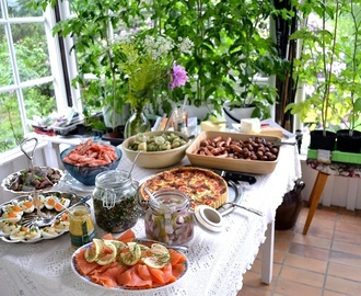 Laxpudding på midsommarrester