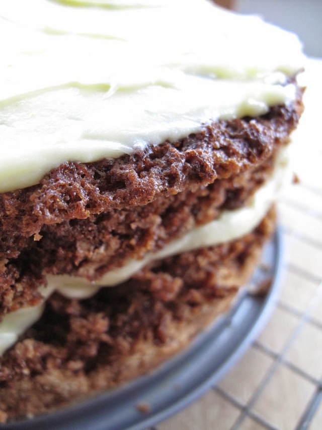 Two layer carrot cake
