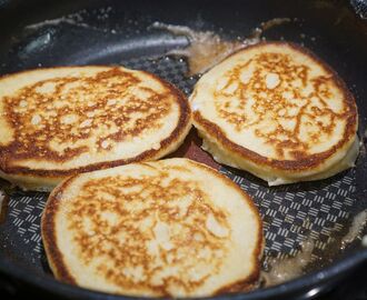 Fluffiga ricotta pancakes