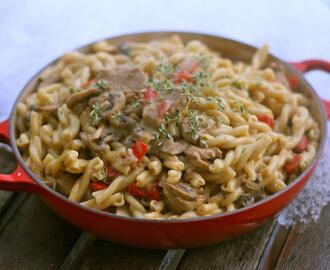 Comfort food  - strozzapreti med fläskfilé från Bodalsgris