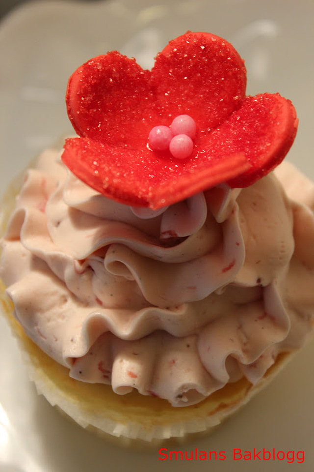 Jordgubbs cupcakes