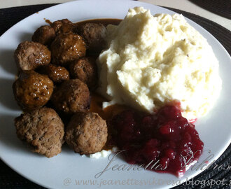 Dagens middag: Köttbullar och blomkålsmos