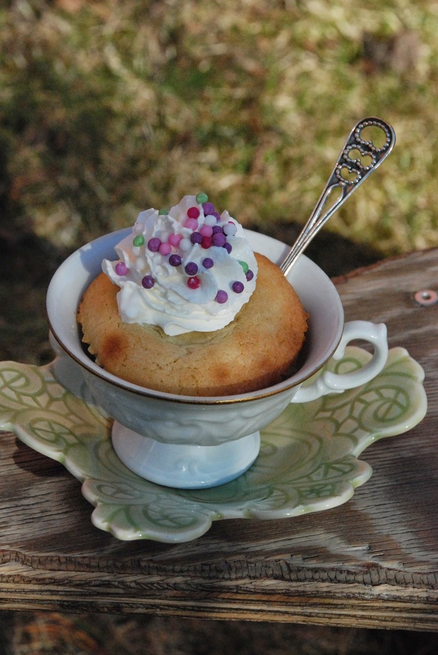 Vita kladdkakemuffins med Baileys