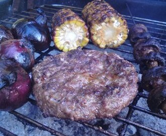 Grillade Hamburgare