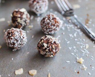 Chokladbollar med brynt smör, utan tillsatt socker