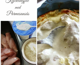 Kycklingfilé med parmesansås