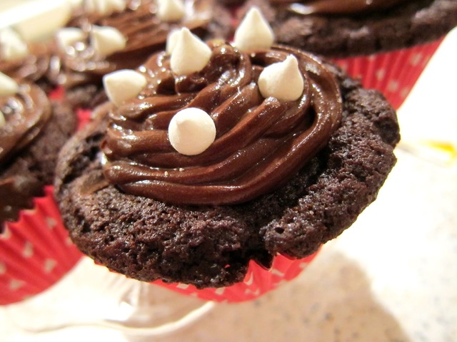 Chokladcupcakes med härlig chokladfrosting