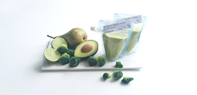 Klämmis med avocado och broccoli