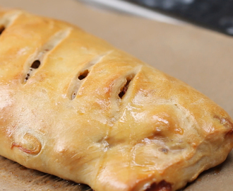 Sausage, Onion, and Peppers Pizza Roll