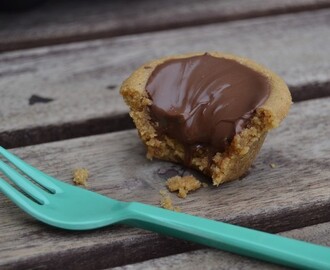 Mini Nutella och Dulche de leche cookie cups