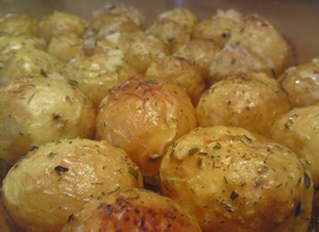 Saltbakad Potatis